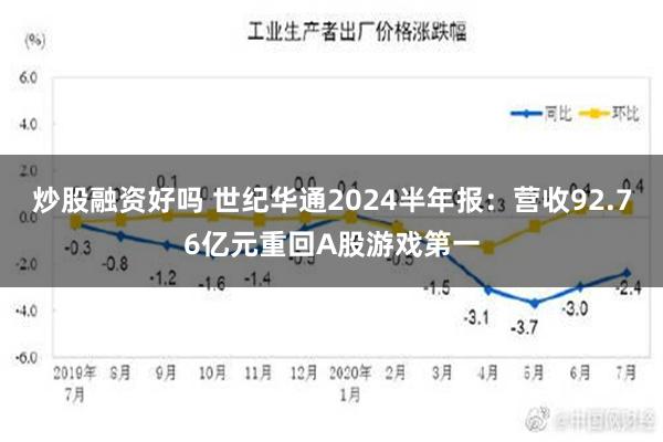 炒股融资好吗 世纪华通2024半年报：营收92.76亿元重回A股游戏第一