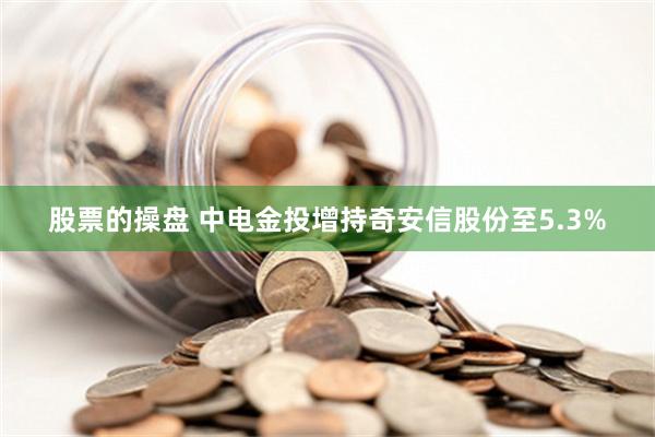 股票的操盘 中电金投增持奇安信股份至5.3%