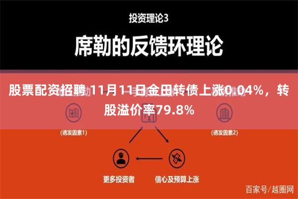 股票配资招聘 11月11日金田转债上涨0.04%，转股溢价率79.8%